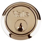 P1109 Replacement Rim Cylinder & 2 Keys Polished Brass Finish Visi YALP1109PB