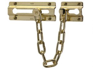 P1037 Door Chain Brass Finish YALP1037PB