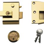 P2 Double Security Nightlatch 40mm Backset Brasslux Finish Visi YALP2B