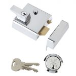 P2 Double Security Nightlatch 40mm Backset Chrome Finish Visi YALP2CHNL