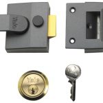 P85 Deadlocking Nightlatch 40mm Backset DMG Finish Visi YALP85DMGPB