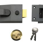 P88 Standard Nightlatch 60mm Backset DMG Finish Visi YALP88DMGPB