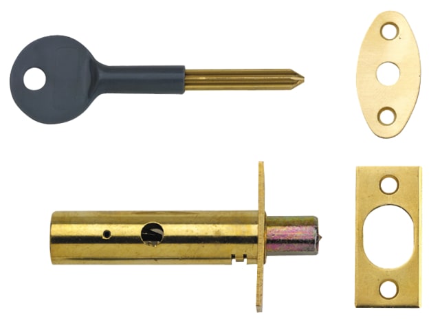 PM444 Door Security Bolt Brass Finish Visi of 1 YALPM444PB