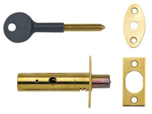 PM444 Door Security Bolts Brass Finish Visi of 2 YALP2PM444PB