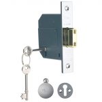 PM562 Hi-Security BS 5 Lever Mortice Deadlock 68mm 2.5in Polished Chrome YALPM562CH25