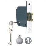 PM562 Hi-Security BS 5 Lever Mortice Deadlock 81mm 3in Polished Chrome YALPM562CH30