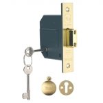 PM562 Hi-Security BS 5 Lever Mortice Deadlock 81mm 3in Polished Brass YALPM562PB30