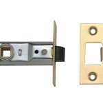 M888 Tubular Mortice Latch 64mm 2.5 in Polished Brass Pack of 3 YAL3PM888PB2