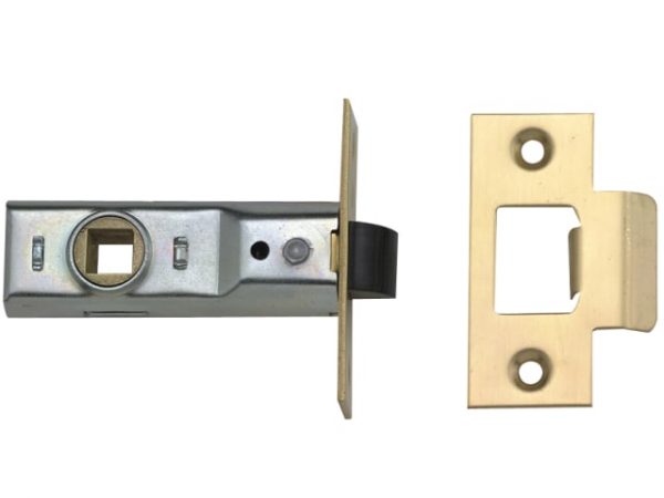 M888 Tubular Mortice Latch 64mm 2.5in Polished Brass Visi Pack of 1 YALPM888PB25