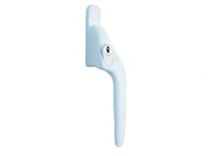White Offset Locking PVCu Window Handle Right YALPYWH40RWH