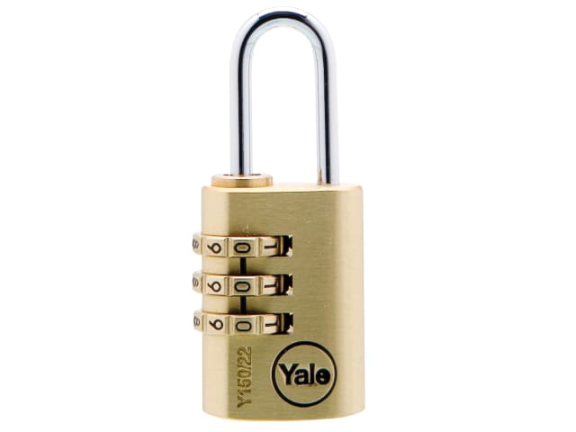 Y150 Brass Combination Padlock 22mm YALY15022