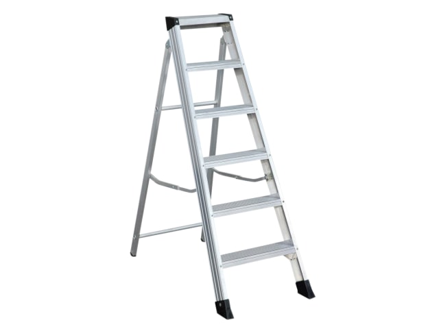 EN131 Professional Swingback Steps - Open 1.27m Closed 1.45m 6 Rungs ZAR100506