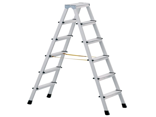 Anodised Double-Sided Steps - Open 1.67m 2 x 7 Rungs ZAR41267