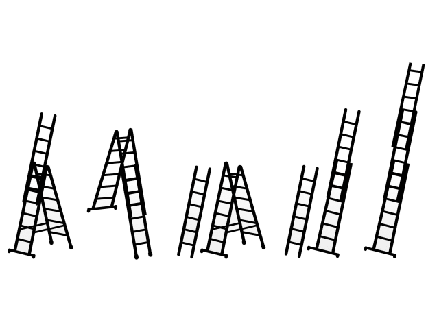 Skymaster Industrial 3-Part Combination Ladder 3 x 8 Rungs ZAR41521 - Image 5