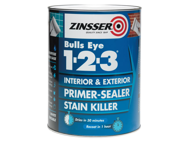 Bulls Eye® 1-2-3 Primer & Sealer Paint 2.5 litre ZINBE12325L